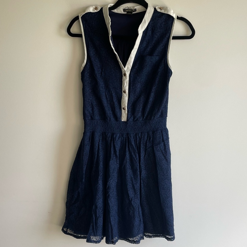 Navy Lace Dress